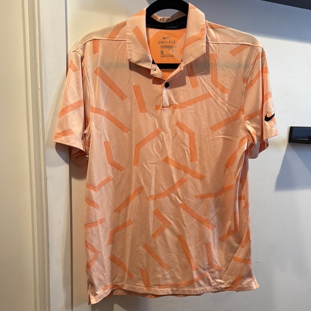 Nike Vapor Orange Polo Shirt Lightweight Stylish